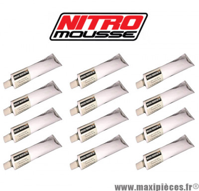 Lot de 12 Gels NitroMousse 85g - Gel montage bib mousse pneu moto atelier Cross & Enduro * Déstockage !