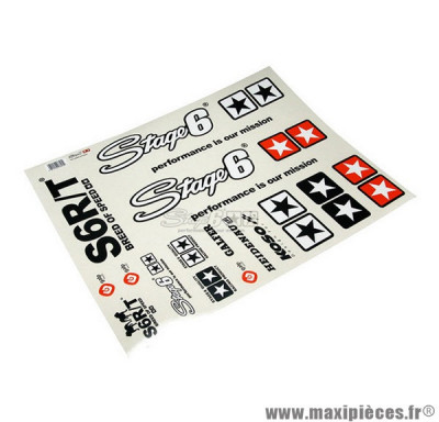 Kit d'autocollants/stickers A2 Stage 6 MKII" couleur Noir