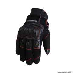 Gants hiver marque Trendy GT320 Cypress taille XL / T11 couleur noir rouge