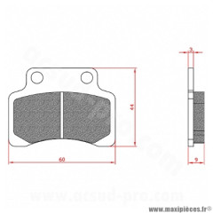 Plaquette de frein Brenta BR3205 Homologuée ECE R90 pour Scooter 50cc TNT MOTOR, CPI, SCOOTER-CHINOIS, KEEWAY, GENERIC