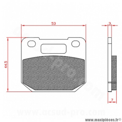Plaquette de frein Brenta FRANDO Voca G-Force Stage 6 RPM BR3134 pour Moto SUZUKI RG GAMMA 80 cc, RG GAMMA 125 cc