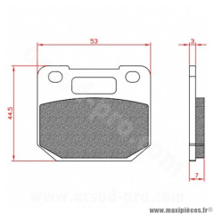 Plaquette de frein Brenta FRANDO Voca G-Force Stage 6 RPM BR3134 pour Moto SUZUKI RG GAMMA 80 cc, RG GAMMA 125 cc