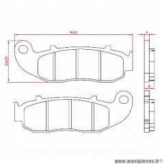 Plaquette de frein avant Brenta BR3221 pour APRILIA, BETA, DERBI, FANTIC, GAS-GAS, ITALJET, MALAGUTI, PEUGEOT, SUZUKI * Prix spécial !