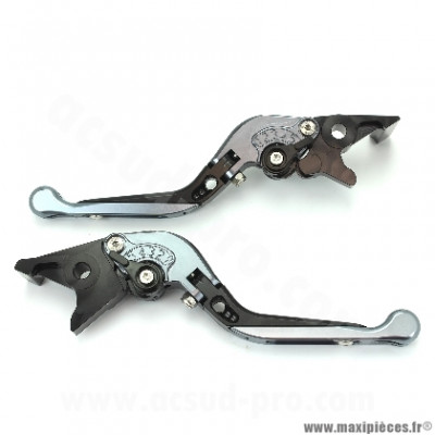 Levier aluminium RB Max titane (la paire) pour Maxi Scooter HONDA X-ADV 750 cc