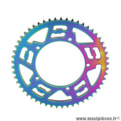 Couronne 33 Doppler 428 53 dents D110 FIX 5 ALU NEOCHROME pour Mecaboite SHERCO SM 50cc