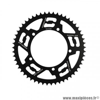 Couronne 33 Doppler 428 53 dents D110 FIX 5 Alu Noir pour Mecaboite SHERCO SM 50cc