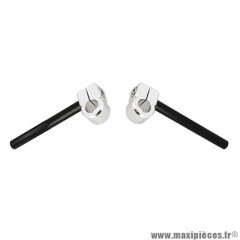 Guidon Doppler Open Alu CNC Noir Diam 28mm Type Bracelet
