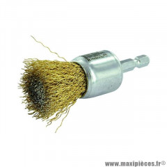 Brosse pinceau Tivoly fil acier laitonné diamètre 24
