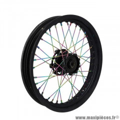 Rayon de roue Doppler Neochrome Kit jante avant - 36 rayon de 195mm pour Mecaboite APRILIA SX 50cc, DERBI SENDA SM 50cc, GILERA SMT 50cc