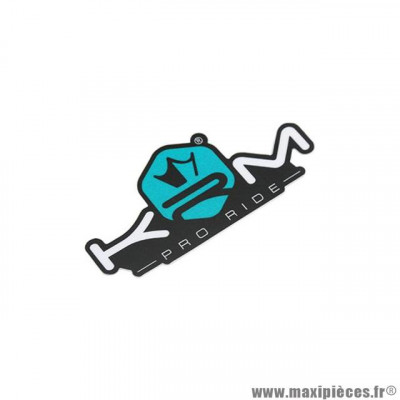 Autocollant KRM Pro Ride Turquoise 8x4cm