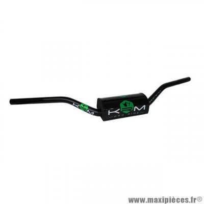 Guidon Mecaboite / Moto KRM Pro Ride Oversize D28.6 Alu avec mousse Noir / Vert