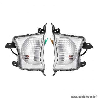 Paire de clignotant (Homologué CE) pour Maxi Scooter YAMAHA N-MAX 125 cc, MBK SKYCRUISER 125 cc, YAMAHA X-MAX 125 cc, X-MAX 250 cc
