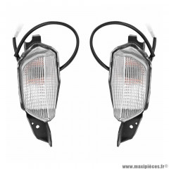 Clignotant avant gauche et droit (paire) homologué CE pour Maxi Scooter YAMAHA N-MAX 125 cc, MBK SKYCRUISER 125 cc, YAMAHA X-MAX 125 cc, X-MAX 250 cc