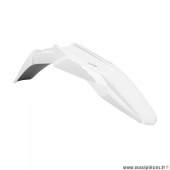 Garde boue avant blanc brillant pour Mecaboite APRILIA RX 50cc, SX 50cc, DERBI SENDA X-TREME 50cc, GILERA RCR 50cc, SMT 50cc