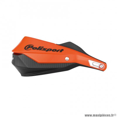 Protège main moto Polisport Trail Blazer orange/noir version fermé