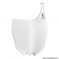 Plaque numéro/tête de fourche Polisport Blanc 2015>2021 pour Moto YAMAHA YZ 125 cc, YZ 250 cc