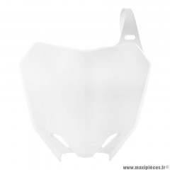 Plaque numéro/tête de fourche Polisport blanc 2008>2018 pour Moto SUZUKI RM-Z 250 cc, RM-Z 450 cc