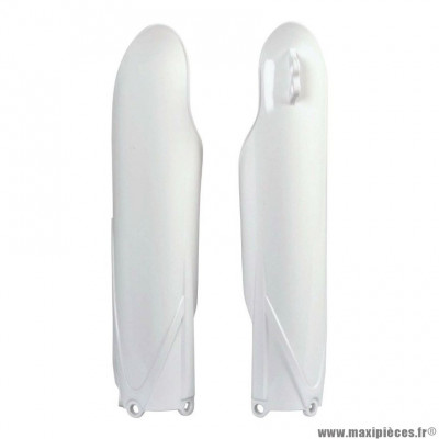 Protection de fourche Polisport blanc couleur OEM paire 2010> pour Moto YAMAHA YZ F 250 cc, YZ F 450 cc