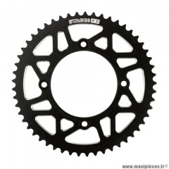 Couronne Stage 6 420 53 dents Alu CNC noir (Diamètre 100/120/8.5) pour Mecaboite BETA