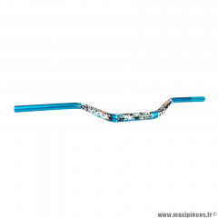 Guidon 50 à boîte Stage6 Cross Alu Fatbar Design diam 28.6mm bleu
