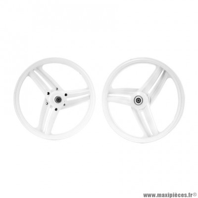 Jante Grimeca 17'' blanc pour Mobylette PEUGEOT 103-MVL, 103-SP