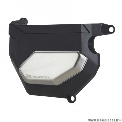 Protection/couvre carter d'embrayage Polisport noir (côté droit) pour Moto YAMAHA FZ-09 900 cc, MT-09 900 cc, TRACER 900 cc, XSR 900 cc