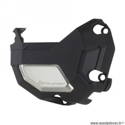 Protection/Couvre Carter Alternateur Polisport noir (côté gauche) 2017> pour Moto KAWASAKI Z 900 cc