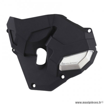 Protection/Couvre Carter d'embrayage Polisport noir (côté droit) pour Moto HONDA CB 650 cc, CB R 650 cc, CBR F 650 cc, CBR R 650 cc