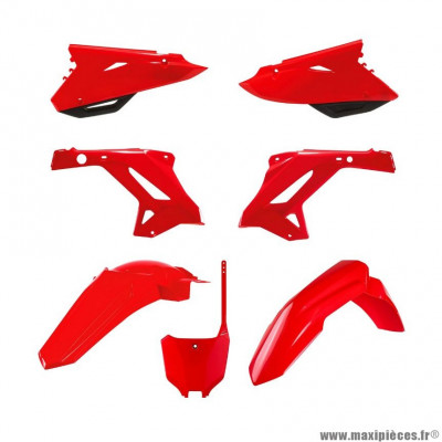 Carrosserie/Carenage Polisport MX Restyling 2002>2007 Rouge Couleur OEM Kit Plastiques 7 pièces pour Moto HONDA CR 250 cc, CR R 125 cc