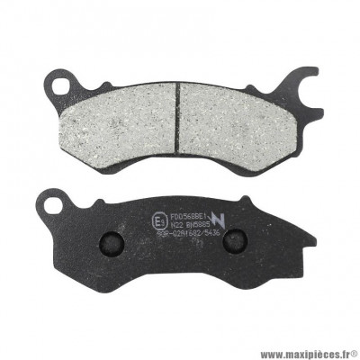 Plaquette de frein Newfren FD0568BE Elite Organique pour Maxi Scooter SILENCE S01 électrique, S02 électrique