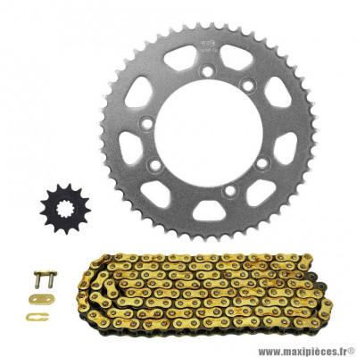 Kit chaine Afam 420 13x50 (diamètre couronne 100/115/8.25/16) pour Mecaboite BETA RR AM6 50cc