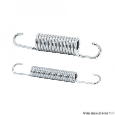 Ressort de béquille centrale Buzzetti long 100mm diam 18mm (2 ressorts fil 3,2 et 1,8mm)