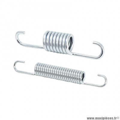 Ressort de béquille centrale Buzzetti long 85mm diam 18,5mm (2 ressorts fil 2,8 et 1,8mm)