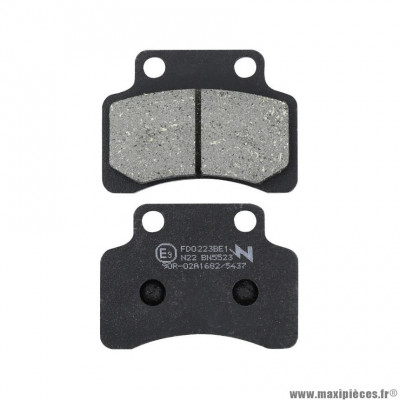 Plaquette de frein Newfren FD0223BE Elite Organique pour Scooter, Maxi Scooter CPI, GENERIC, KEEWAY, KYMCO, PEUGEOT
