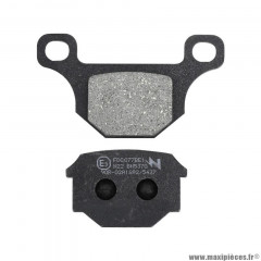 Plaquette de frein Newfren FD0077BE Elite Organique Arrière pour APRILIA RS4 125 cc, DERBI GPR 4T 125 cc, PEUGEOT XR7 50cc, RIEJU MRT 50cc, SHERCO SM 50cc
