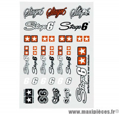 Grande planche d'autocollants/stickers Stage 6 (A4 - 21X29.7CM) * Prix spécial !