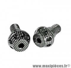 Paire d'embouts guidon TNT CNC molète carbone pour tmax 500