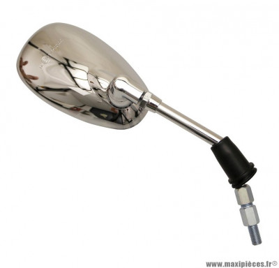 Rétroviseur droit chrome pour maxi scooter 125cc kymco people-one après 2013 (homologué CE)