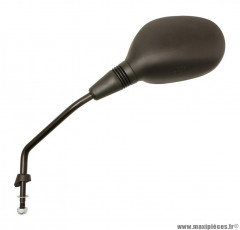 Rétroviseur gauche noir pour maxi scooter piaggio mp3 125-250-300-400cc (homologué CE)