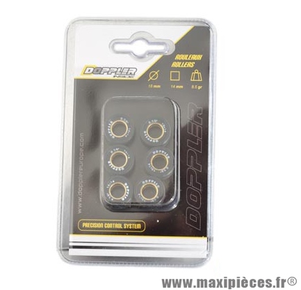 GALET / ROULEAU DE MARQUE DOPPLER POUR MAXISCOOTER 18X14 9,0 G. (X6) POUR: SCOOTER CHINOIS 125 / PEUGEOT
