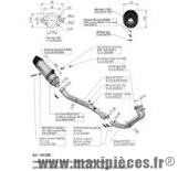 Ligne d'échappement Leovince SBK LV One inox pour moto Yamaha MT03
