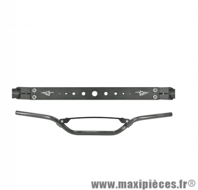 Guidon TNT cross highway imitation carbone gu07a