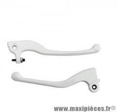 Paire de leviers blanc pour 50 à boite mbk x-limit / yamaha dt / aprilia rs