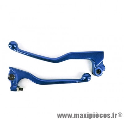 Paire de leviers bleu pour 50 à boite mbk x-limit après 2003 / yamaha dt