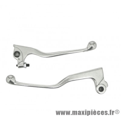Paire de leviers poli pour 50 à boite mbk x-limit après 2003 / yamaha dt