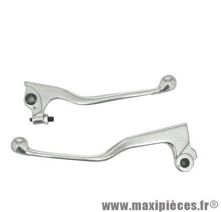 Paire de leviers poli pour 50 à boite mbk x-limit après 2003 / yamaha dt