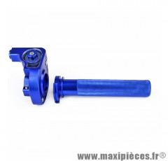 POIGNEE DE GAZ TIRAGE DE TYPE HOLORGER MARQUE NOEND COULEUR ALU BLEU ANODISE