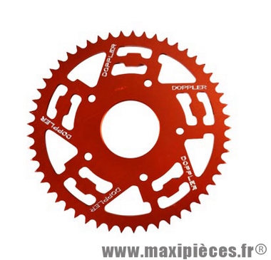 COURONNE 50 A BOITE DOPPLER POUR: XR7/NK7/XP7 SM/XPS 05->08/MRT 11 420 (53DTS) D62/5 FIX-ALU COULEUR ROUGE