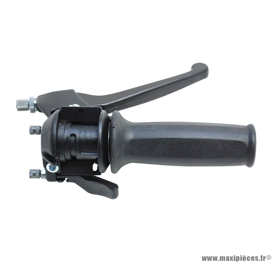 Poignée gaz pour cyclomoteur mbk 51 evasion, passion, swing, magnum (modèles kick)