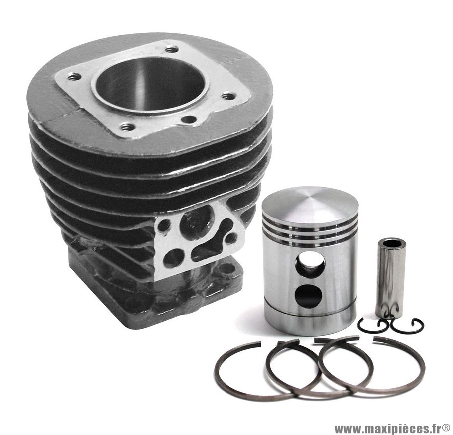 CYLINDRE PISTON DE MOBYLETTE adaptable solex (COMPLET AVEC PISTON+JOINTS) (type origine)